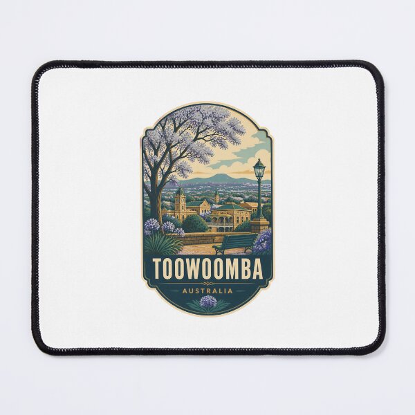 Item preview, Toowoomba Australia Vintage Travel Art – Queensland Garden City designed and sold by AMICO77.