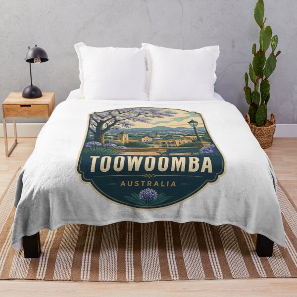 Item preview, Toowoomba Australia Vintage Travel Art – Queensland Garden City designed and sold by AMICO77.