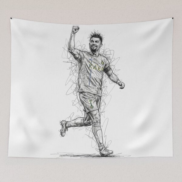 Item preview, Cristiano Ronaldo Scribble Art Sketch designed and sold by annaarthk.