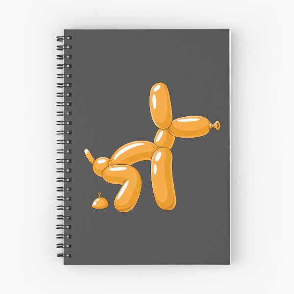 Item preview, Orange Balloon Dog Pooping – Funny Cartoon Balloon Animal designed and sold by DesgnsxGifts.