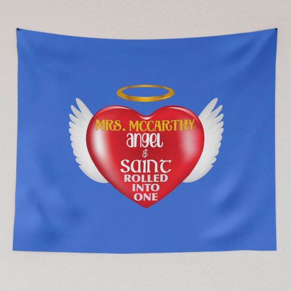 Item preview, Mrs. McCarthy…Angel & Saint… (on Blue) designed and sold by PawsitiveMum3.