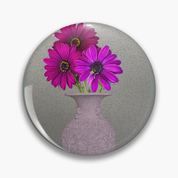 Item preview, Fuchsia daisies bouquet still life designed and sold by RhoQA.