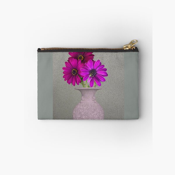 Item preview, Fuchsia daisies bouquet still life designed and sold by RhoQA.