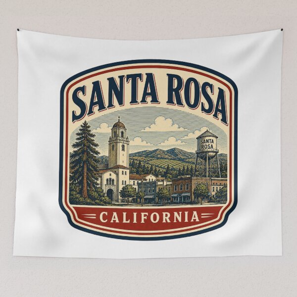 Item preview, Santa Rosa - California designed and sold by GoodOldVintage.