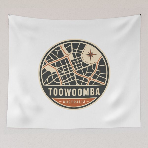 Item preview, Toowoomba Australia Vintage Travel Art – Queensland Garden City designed and sold by AMICO77.