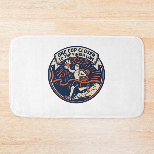Item preview, One Cup Closer to the Finish Line – Triathlon Running & Cycling Motivation designed and sold by Triathlongram.