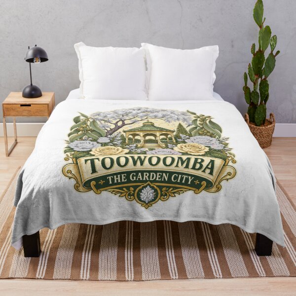 Item preview, Toowoomba Australia Vintage Travel Art – Queensland Garden City designed and sold by AMICO77.