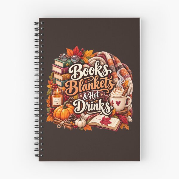 Item preview, Books Blankets & Hot Drinks – Cozy Autumn Book Lover Design designed and sold by astersgraphics.