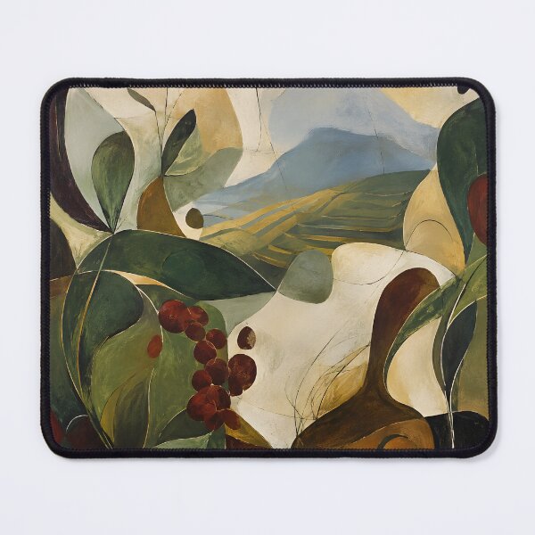 Item preview, Organic Botanical Landscape – Mediterranean Abstract Wall Art in Olive Green & Earth Tones designed and sold by GutyzDesignsES.