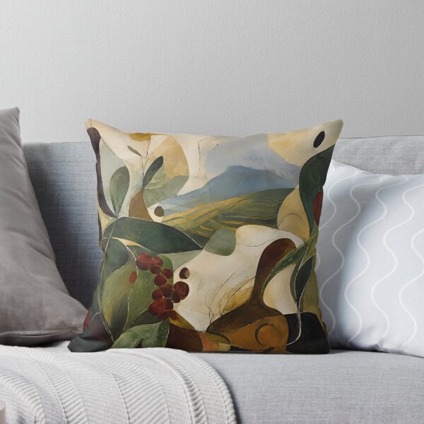Item preview, Organic Botanical Landscape – Mediterranean Abstract Wall Art in Olive Green & Earth Tones designed and sold by GutyzDesignsES.