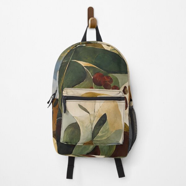 Item preview, Organic Botanical Landscape – Mediterranean Abstract Wall Art in Olive Green & Earth Tones designed and sold by GutyzDesignsES.