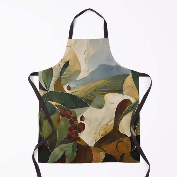 Item preview, Organic Botanical Landscape – Mediterranean Abstract Wall Art in Olive Green & Earth Tones designed and sold by GutyzDesignsES.