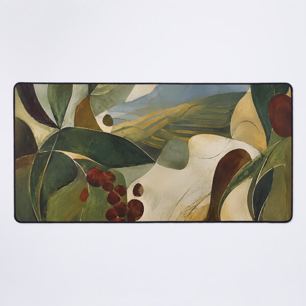 Item preview, Organic Botanical Landscape – Mediterranean Abstract Wall Art in Olive Green & Earth Tones designed and sold by GutyzDesignsES.