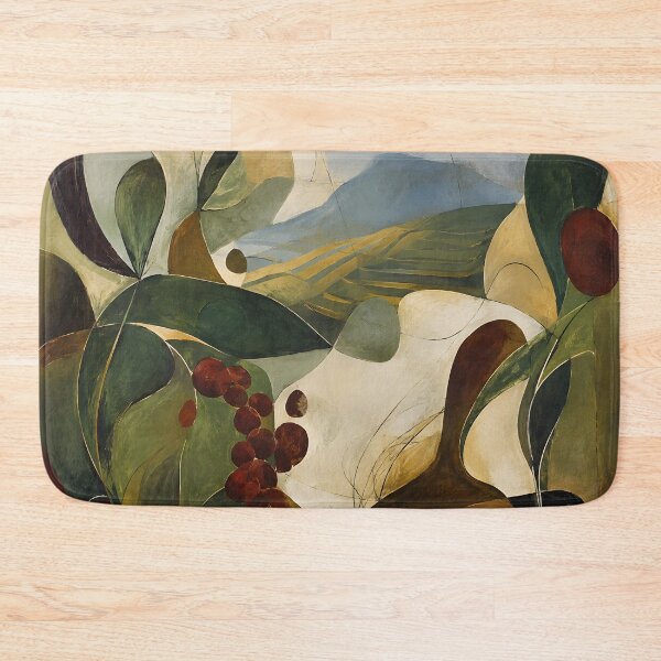 Item preview, Organic Botanical Landscape – Mediterranean Abstract Wall Art in Olive Green & Earth Tones designed and sold by GutyzDesignsES.