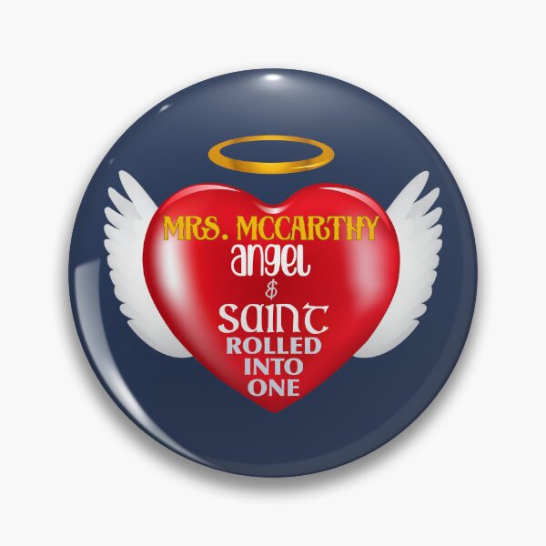 Item preview, Mrs. McCarthy…Angel & Saint… (on Navy) designed and sold by PawsitiveMum3.