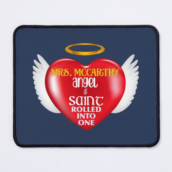 Item preview, Mrs. McCarthy…Angel & Saint… (on Navy) designed and sold by PawsitiveMum3.
