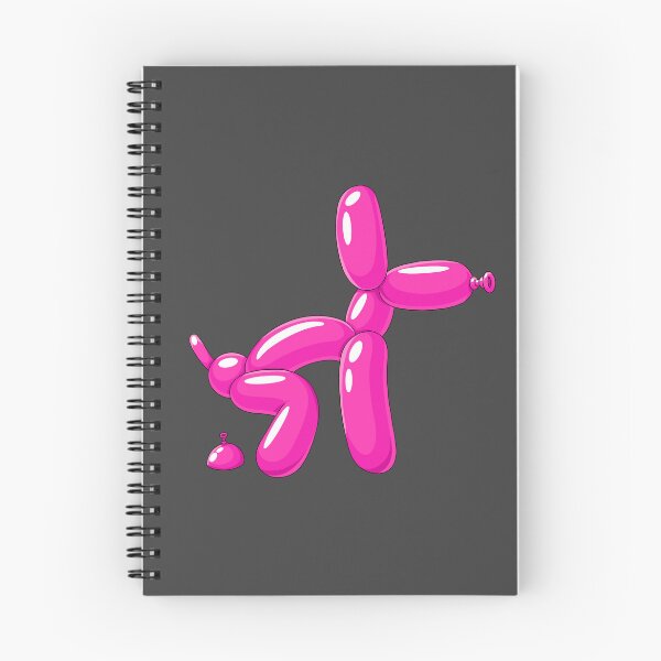 Item preview, Pink Balloon Dog Pooping – Funny Cartoon Balloon Animal designed and sold by DesgnsxGifts.
