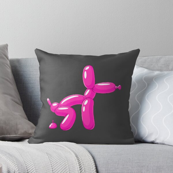 Item preview, Pink Balloon Dog Pooping – Funny Cartoon Balloon Animal designed and sold by DesgnsxGifts.