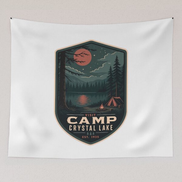 Item preview,  Visit Camp Crystal Lake Travel Nature Landscape designed and sold by FrontierCosmic.