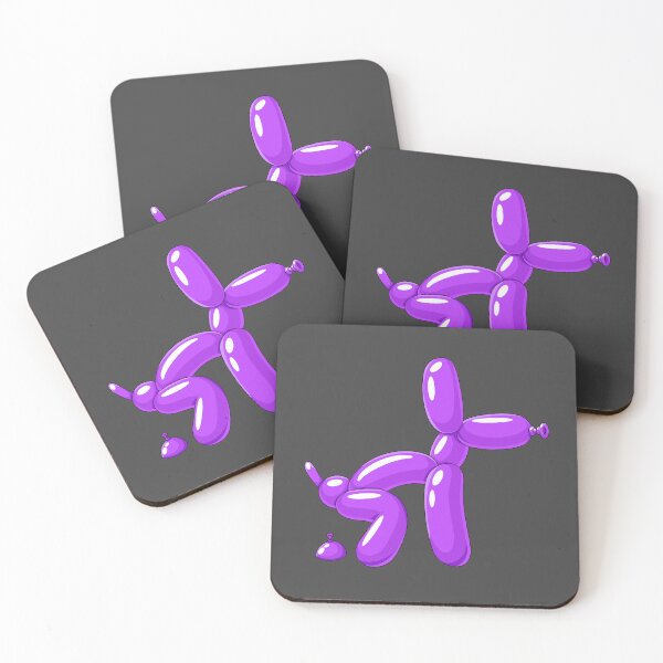 Item preview, Purple Balloon Dog Pooping – Funny Cartoon Balloon Animal designed and sold by DesgnsxGifts.