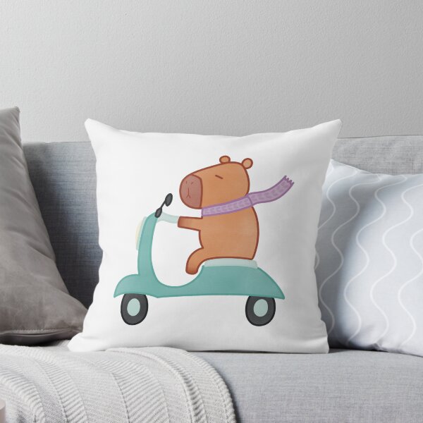 Item preview, Cute Capybara on a Scooter designed and sold by winterpumpkin.