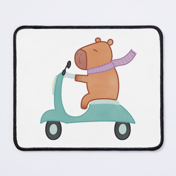 Item preview, Cute Capybara on a Scooter designed and sold by winterpumpkin.