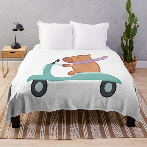 Item preview, Cute Capybara on a Scooter designed and sold by winterpumpkin.