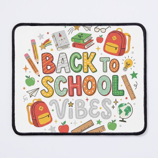 Item preview, Back To School Vibes Colorful Graphic - Fun Teacher & Student T-Shirt designed and sold by KiwiArt 2020.
