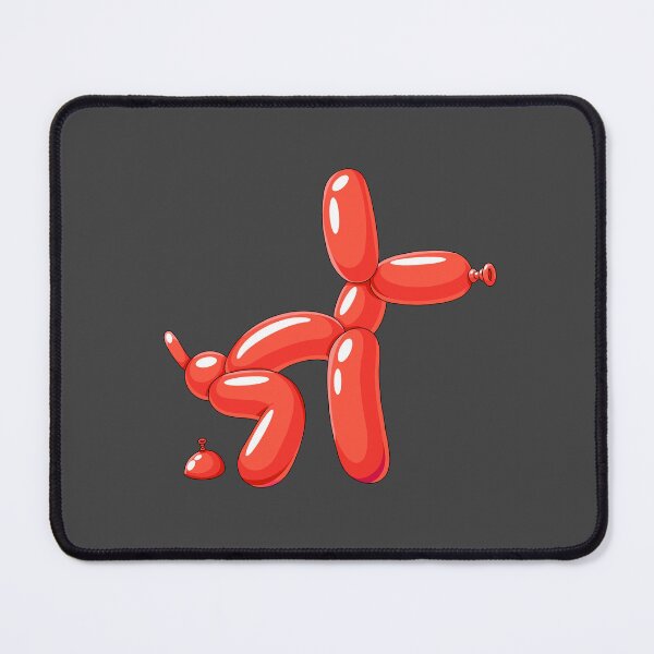 Item preview, Red Balloon Dog Pooping – Funny Cartoon Balloon Animal designed and sold by DesgnsxGifts.