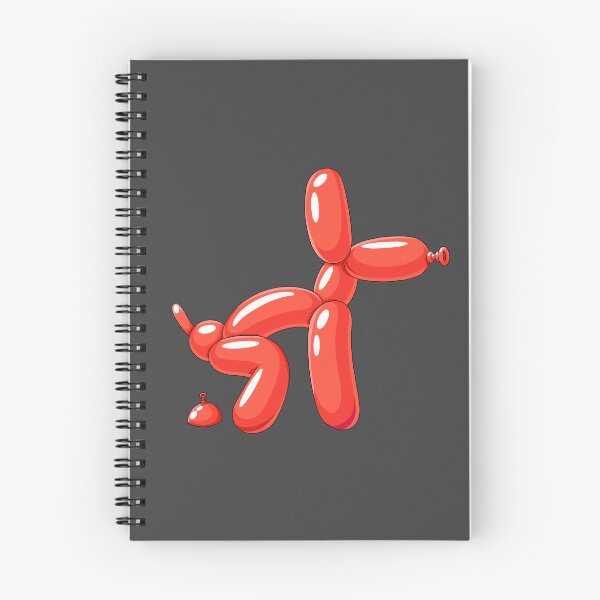 Item preview, Red Balloon Dog Pooping – Funny Cartoon Balloon Animal designed and sold by DesgnsxGifts.