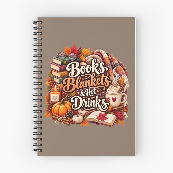 Item preview, Books Blankets & Hot Drinks – Cozy Autumn Book Lover Design designed and sold by astersgraphics.