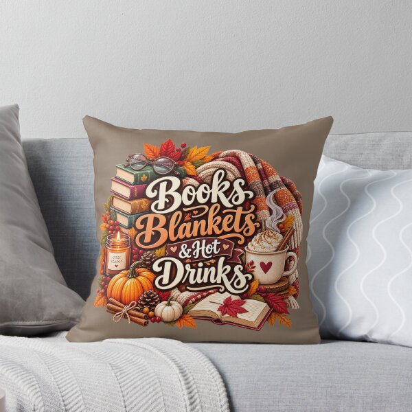 Item preview, Books Blankets & Hot Drinks – Cozy Autumn Book Lover Design designed and sold by astersgraphics.