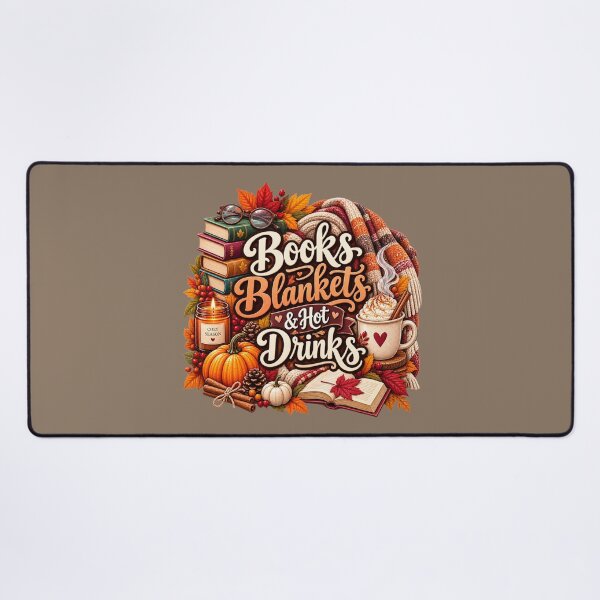 Item preview, Books Blankets & Hot Drinks – Cozy Autumn Book Lover Design designed and sold by astersgraphics.