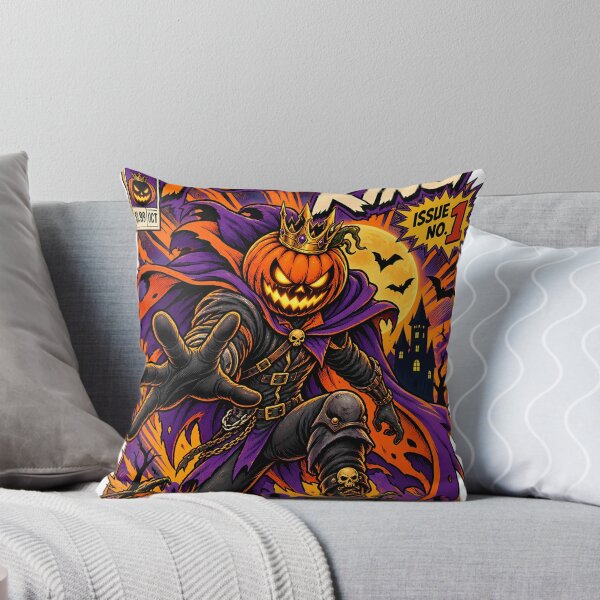 Item preview, Pumpkin King Comic Book Cover Shirt | Retro Superhero Halloween Tee | Spooky Season Gift | Comic Poster Print Shirt designed and sold by Gremlin Hours.
