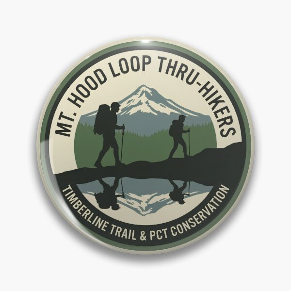 Item preview, Mt Hood Loop Thru Hikers Timberline Trail and PCT Conservation Roundel designed and sold by LittleArij.