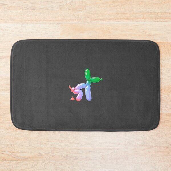 Item preview, Red, Purple & Green Balloon Dog Pooping – Funny Cartoon Balloon Animal designed and sold by DesgnsxGifts.