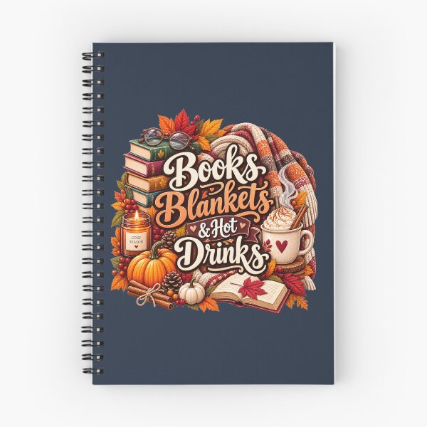 Item preview, Books Blankets & Hot Drinks – Cozy Autumn Book Lover Design designed and sold by astersgraphics.