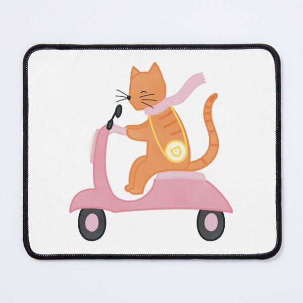 Item preview, Cute Cat on a Scooter designed and sold by winterpumpkin.