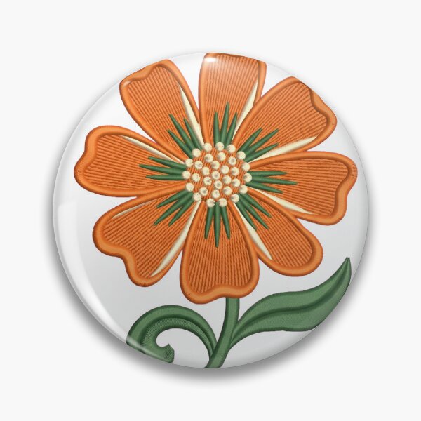 Item preview, ADHD Awareness Oversized Floral Embroidery Design designed and sold by Ninjacatoff.