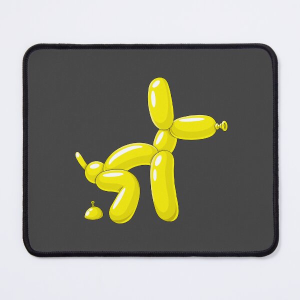 Item preview, Yellow Balloon Dog Pooping – Funny Cartoon Balloon Animal designed and sold by DesgnsxGifts.