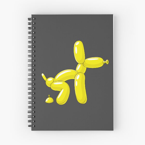 Item preview, Yellow Balloon Dog Pooping – Funny Cartoon Balloon Animal designed and sold by DesgnsxGifts.
