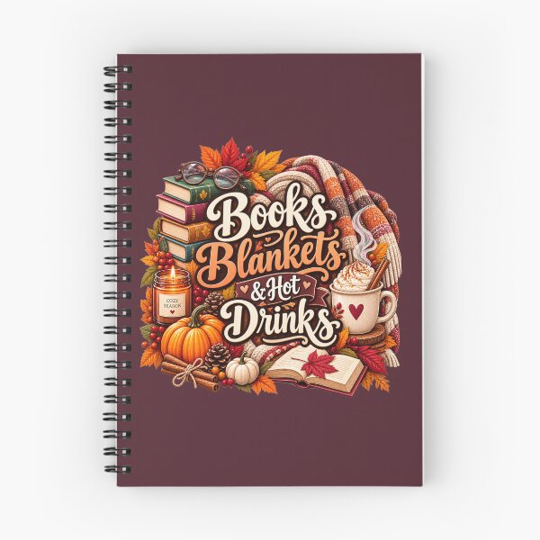 Item preview, Books Blankets & Hot Drinks – Cozy Autumn Book Lover Design designed and sold by astersgraphics.