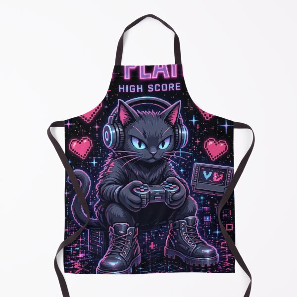 Item preview, Cat Player 1 - Retro Gamer Cat designed and sold by thirtyonestars.
