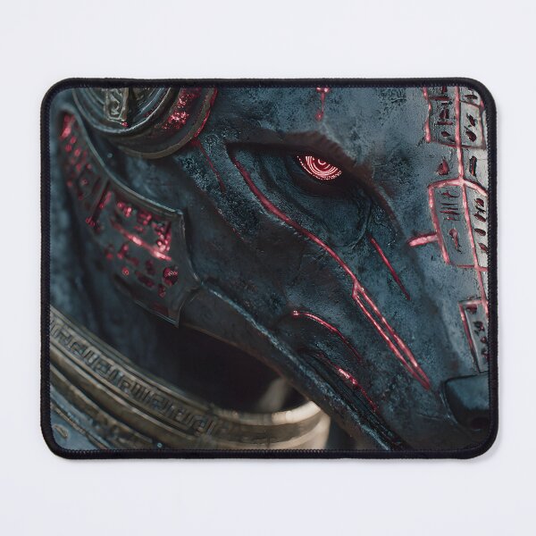 Item preview, Sci-Fi Egyptian Anubis Wall Art, Ancient God Awakened Poster designed and sold by AetherianArchive.