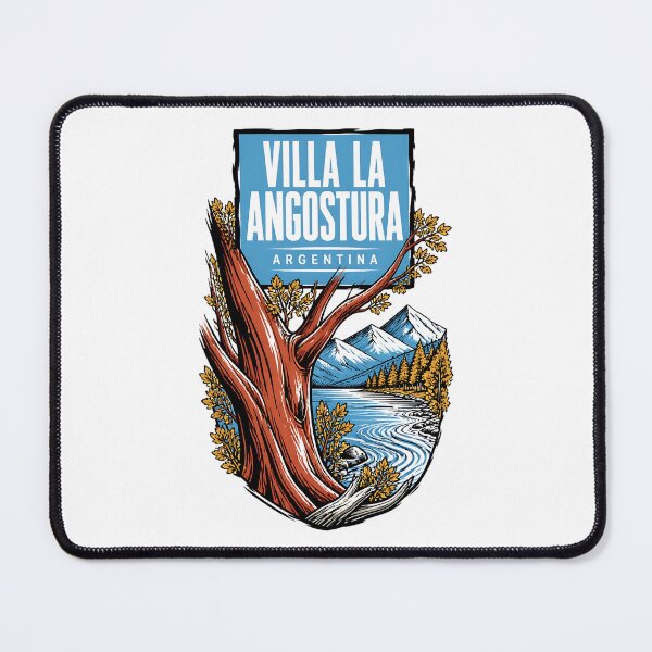 Item preview, Villa La Angostura Argentina Vintage Travel Tourism Poster designed and sold by TravelersGems.