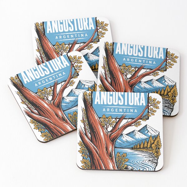 Item preview, Villa La Angostura Argentina Vintage Travel Tourism Poster designed and sold by TravelersGems.