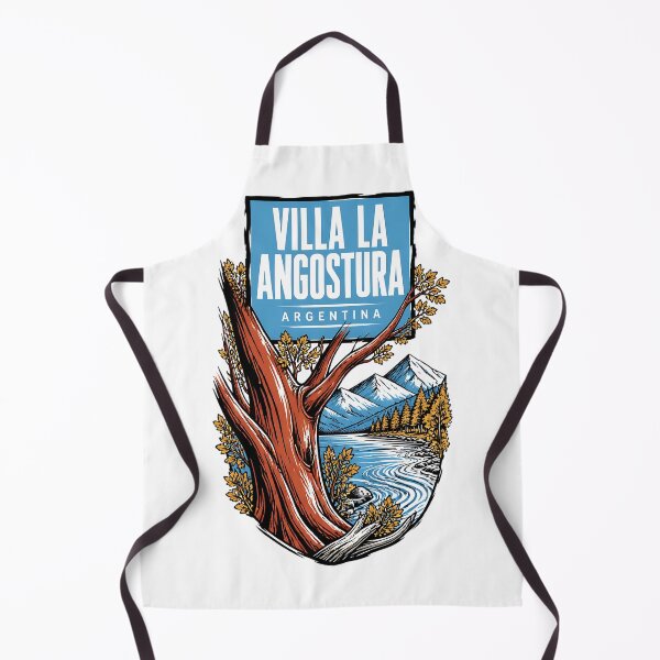 Item preview, Villa La Angostura Argentina Vintage Travel Tourism Poster designed and sold by TravelersGems.
