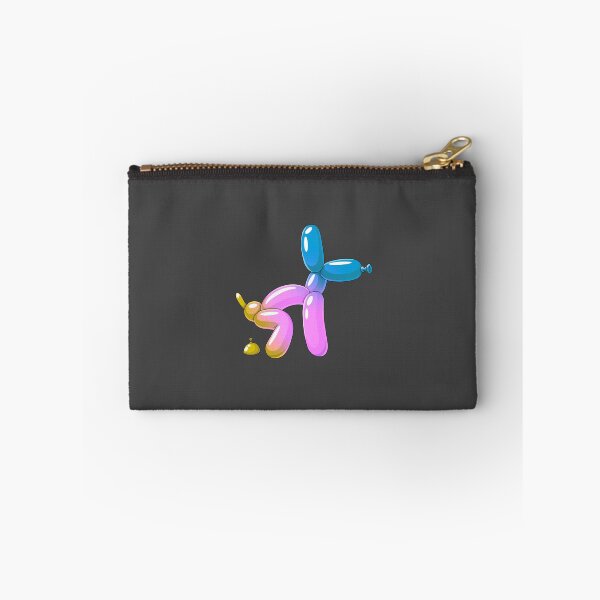 Item preview, Yellow, Pink & Blue Balloon Dog Pooping – Funny Cartoon Balloon Animal designed and sold by DesgnsxGifts.