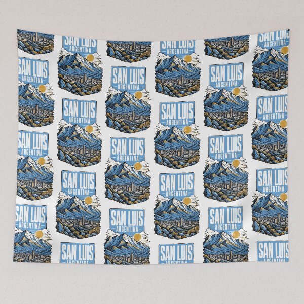 Item preview, San Luis Argentina Vintage Travel Tourism Poster designed and sold by TravelersGems.