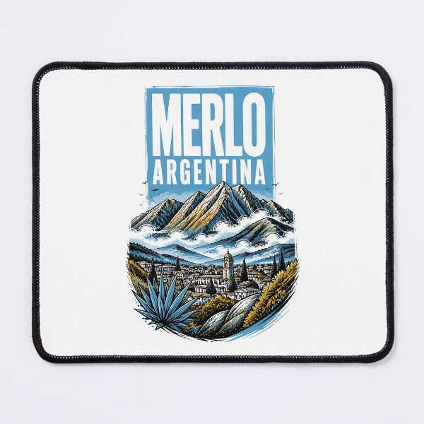 Item preview, Merlo Argentina Vintage Travel Tourism Poster designed and sold by TravelersGems.